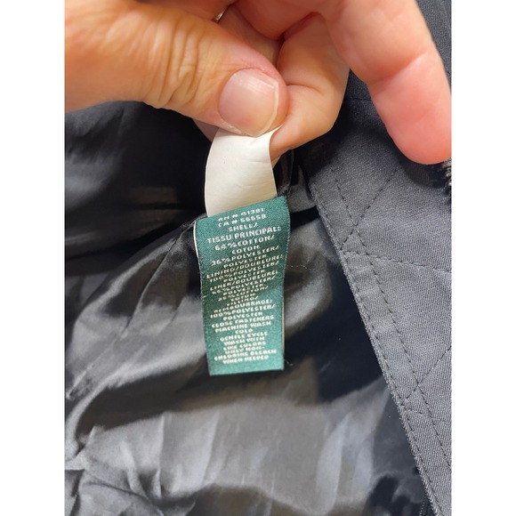 Lauren Ralph Lauren Black Classic Trench Coat Jacket Size S - Picture 3 of 4